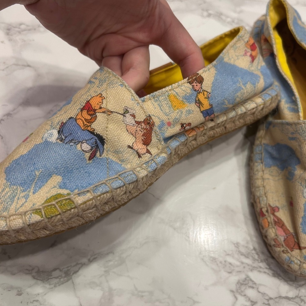 Disney Ubuntu Winnie the Pooh Espadrilles Slip On Shoes 6.5W - Picture 5 of 12